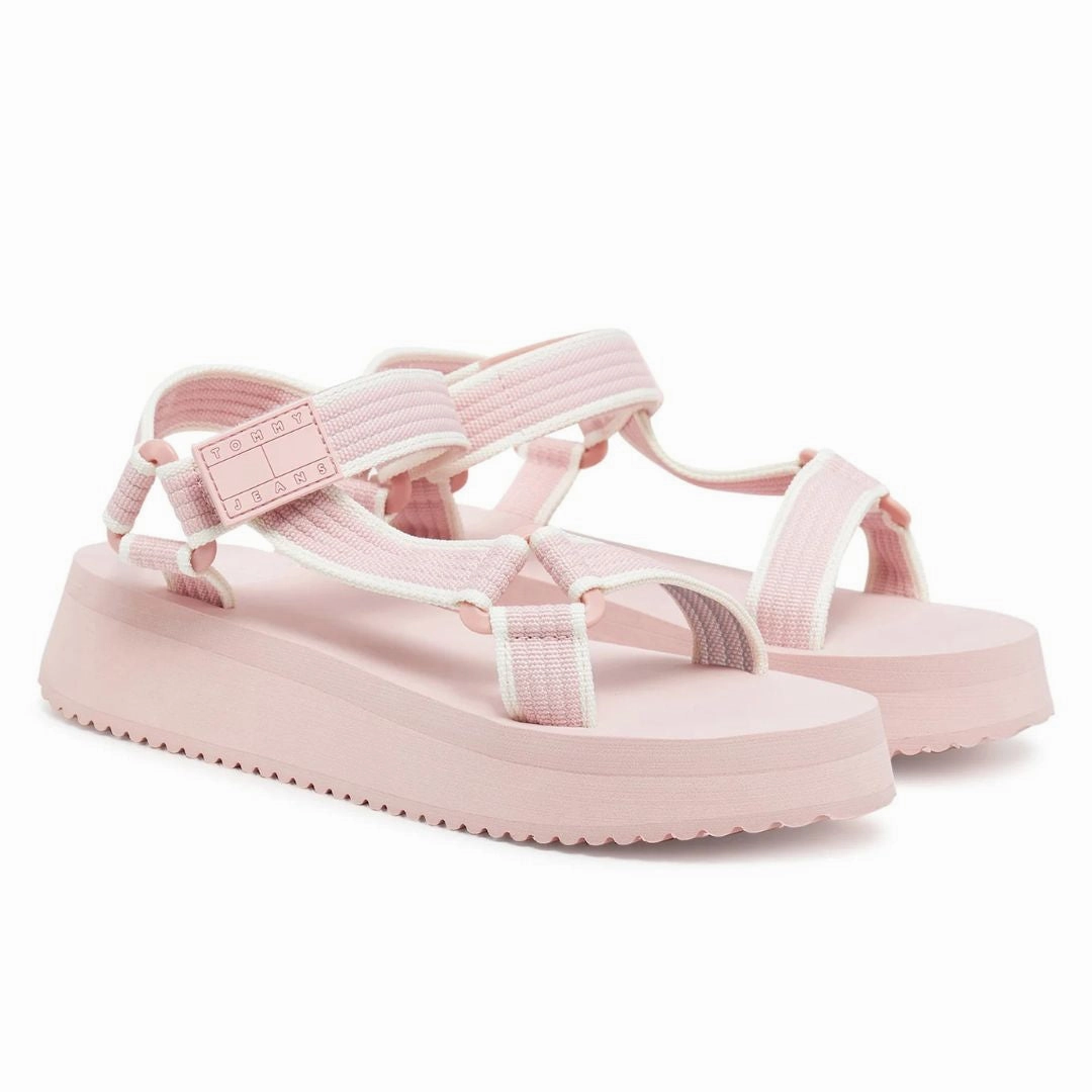 Tommy Hilfiger TJW Eva Sandal EN0EN02747-PNK Top Rated Sandals Resorts For Honeymoon