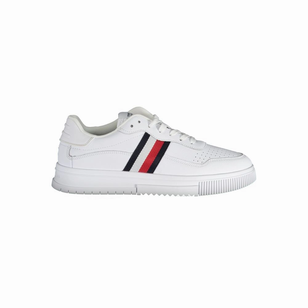 Tommy Hilfiger White Leather Men Sneaker Good Feet Sneakers