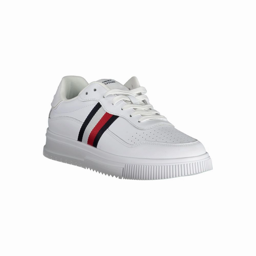 Best Barefoot Sneakers Tommy Hilfiger White Leather Men Sneaker