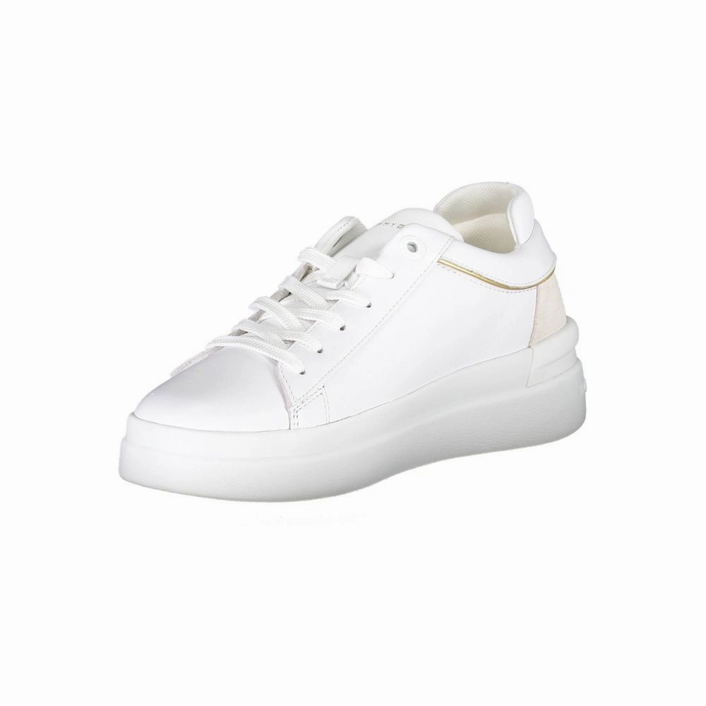 Best Sneakers For Heel Spurs Tommy Hilfiger White Polyester Sneaker