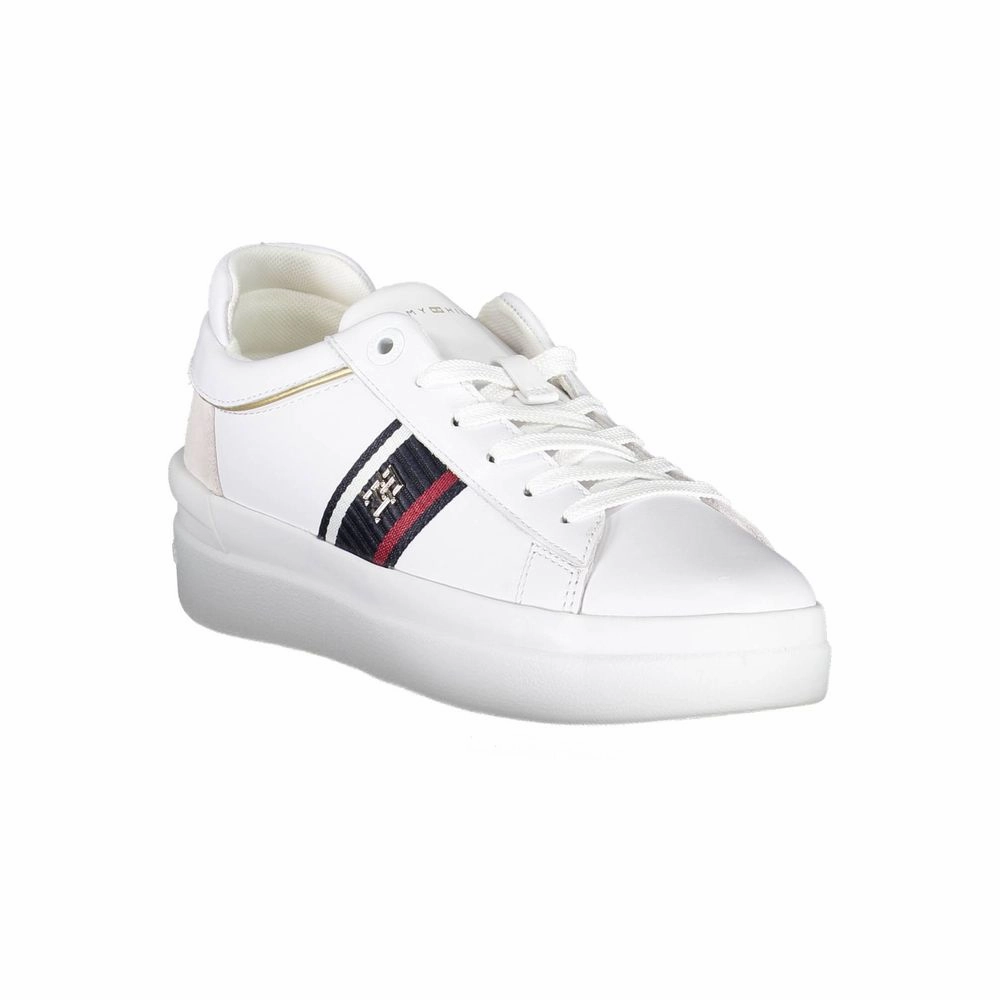 Tommy Hilfiger White Polyester Sneaker White Hoka Sneakers