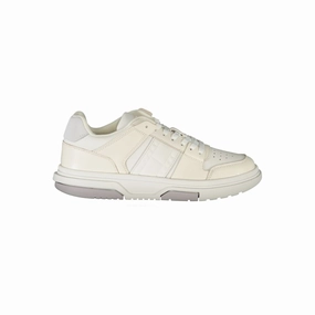 Tommy Hilfiger White Polyester Sneaker Dark Sneakers