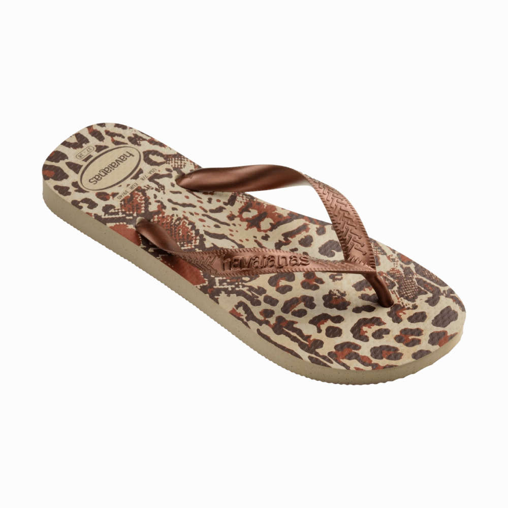 Rainbow Flip Flops Crystals Top Animals Flip Flops