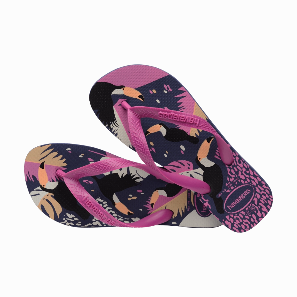 Top Tropical Vibes Flip Flops Woven Strap Flip Flops
