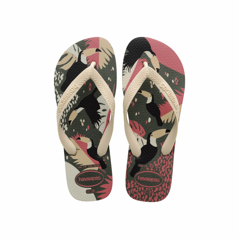 Top Tropical Vibes Flip Flops French Bulldog Flip Flops