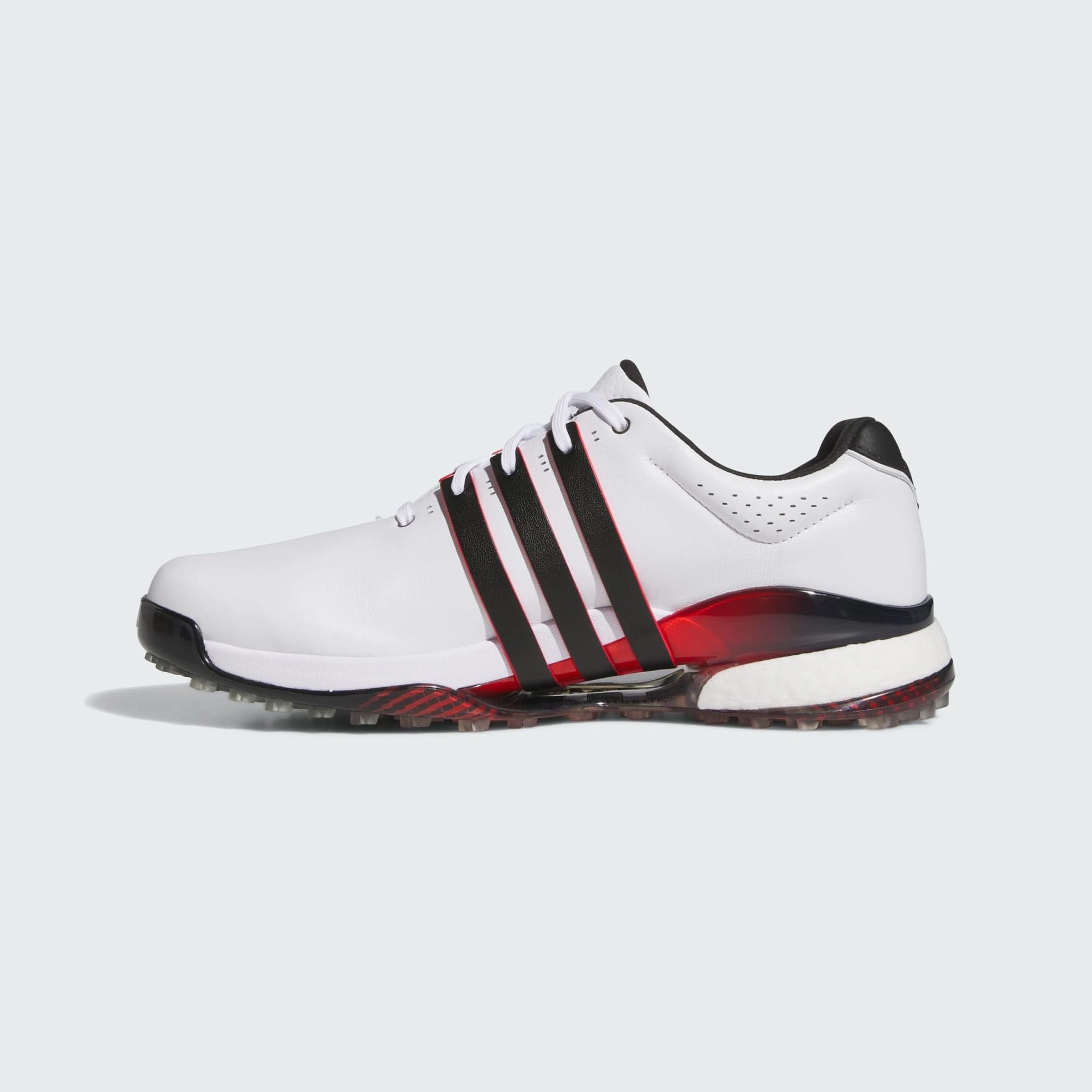 Adidas Indoor Soccer Shoes Predator TOUR360 25 SPIKELESS GOLF SHOES - Cloud White / Core Black / Lucid Red