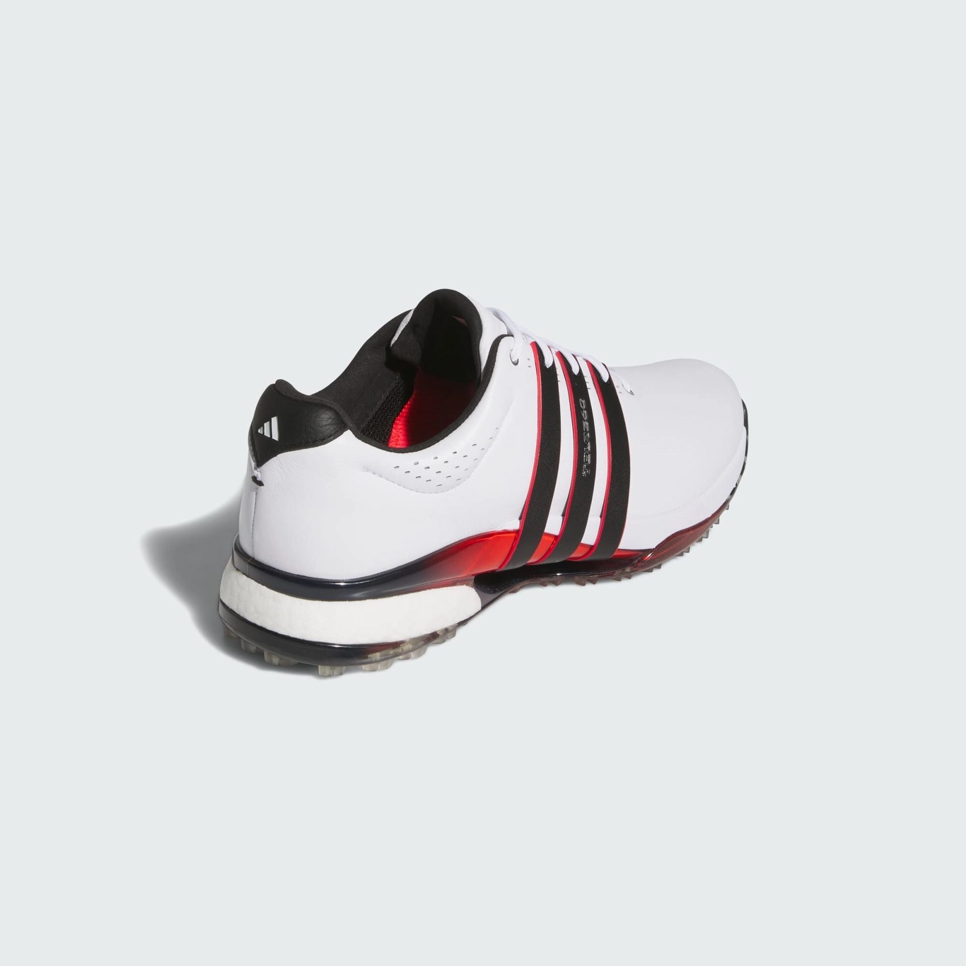 TOUR360 25 SPIKELESS GOLF SHOES - Cloud White / Core Black / Lucid Red Adidas Alpha Shoes