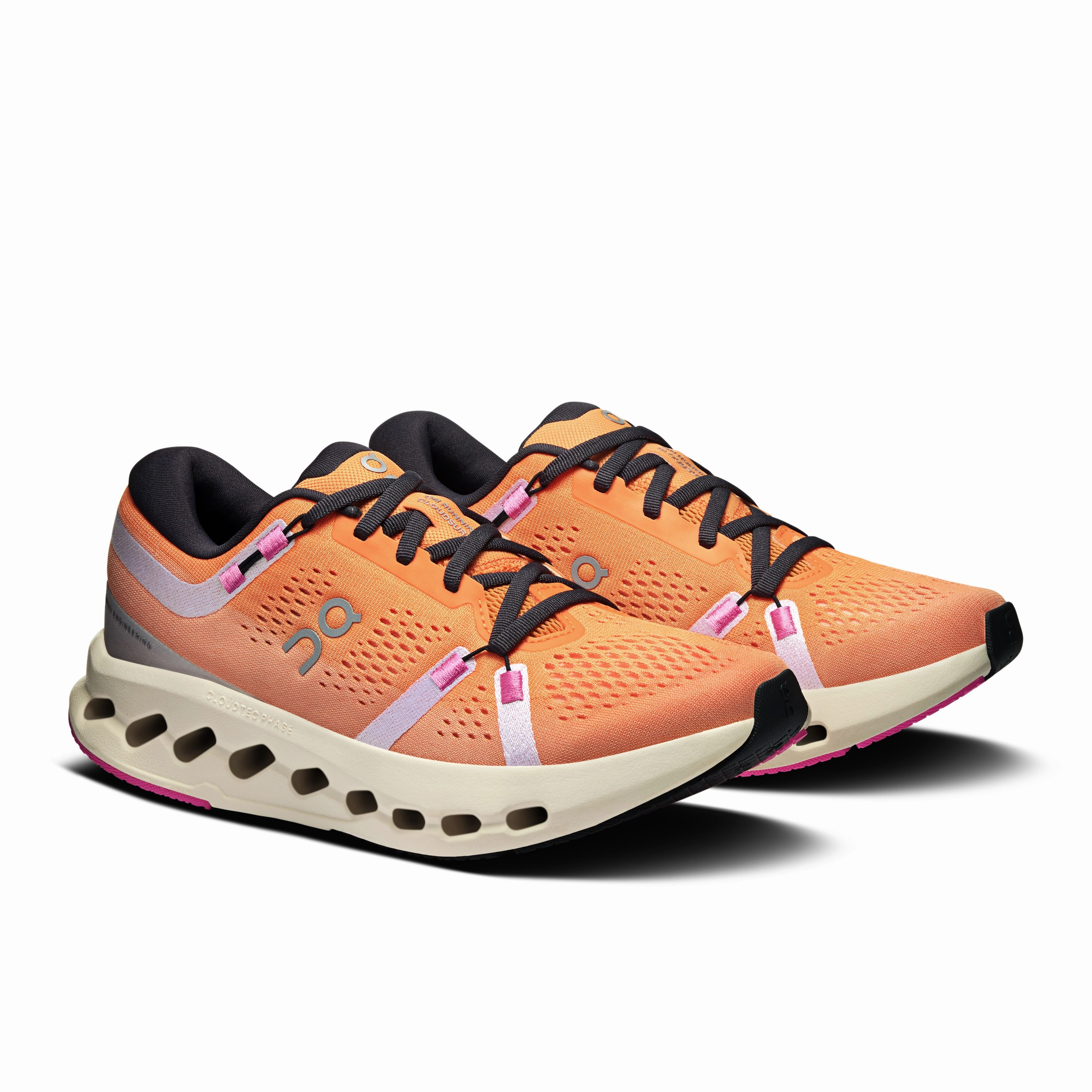 Running Shoes For Weak Knees Women's On Cloudsurfer 2 Running Shoe in Tangerine | Ivory