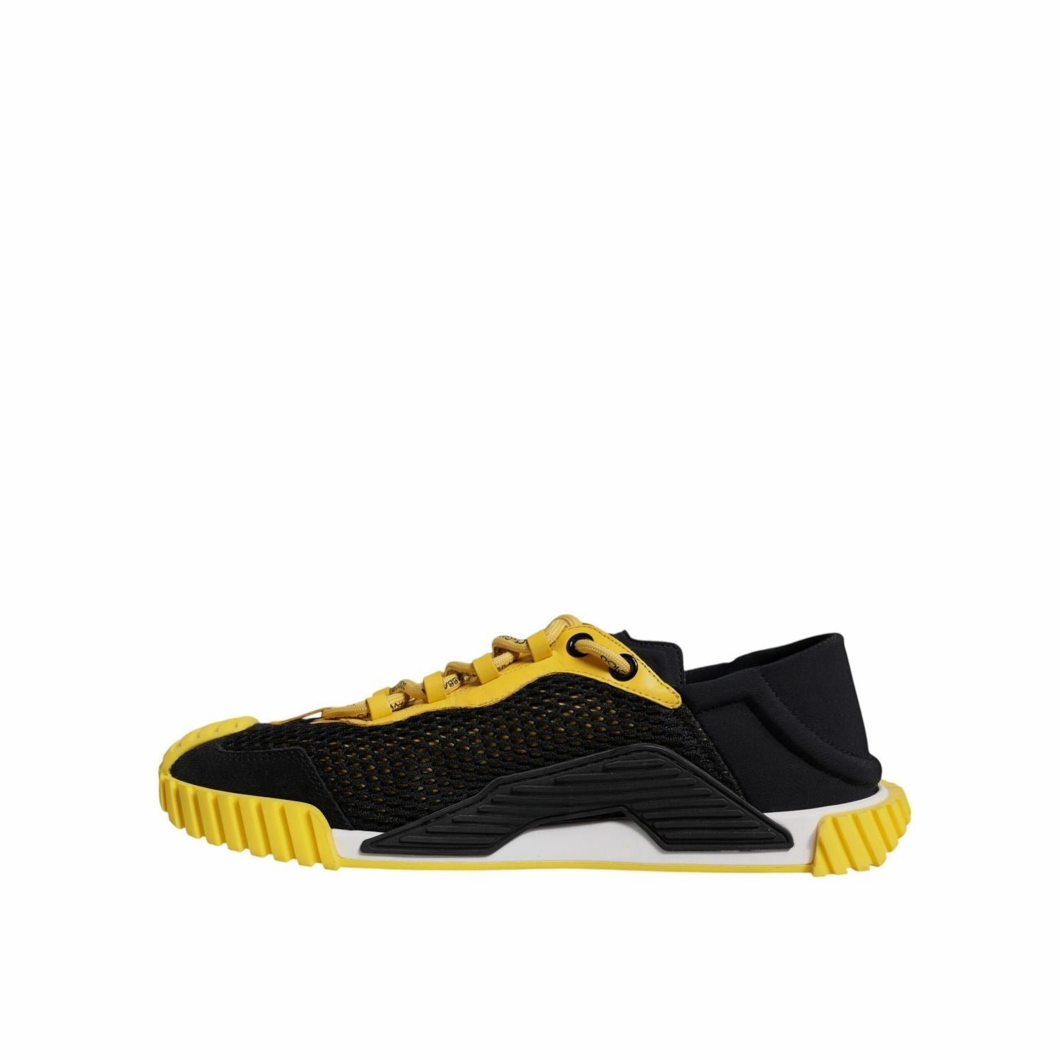 Dolce & Gabbana Black Yellow Low Top NS1 Sneakers Shoes Sneakers Robert Redford