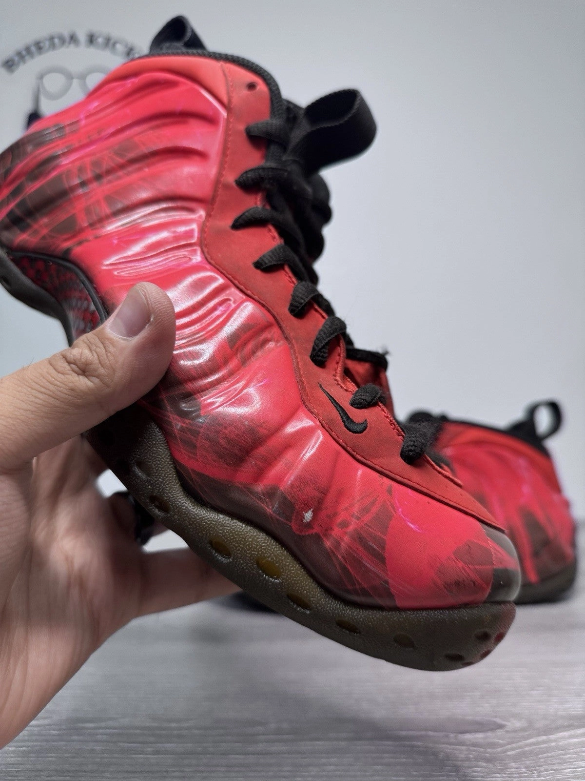 Size 10.5 - Nike Air Foamposite One Premium DB Doernbecher 641745-600 Preowned Asics Speed Menace Cricket Shoes