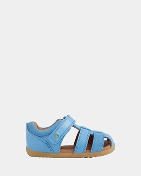 Leather Sandals Strap Step Up Roam Sandals Azure Blue