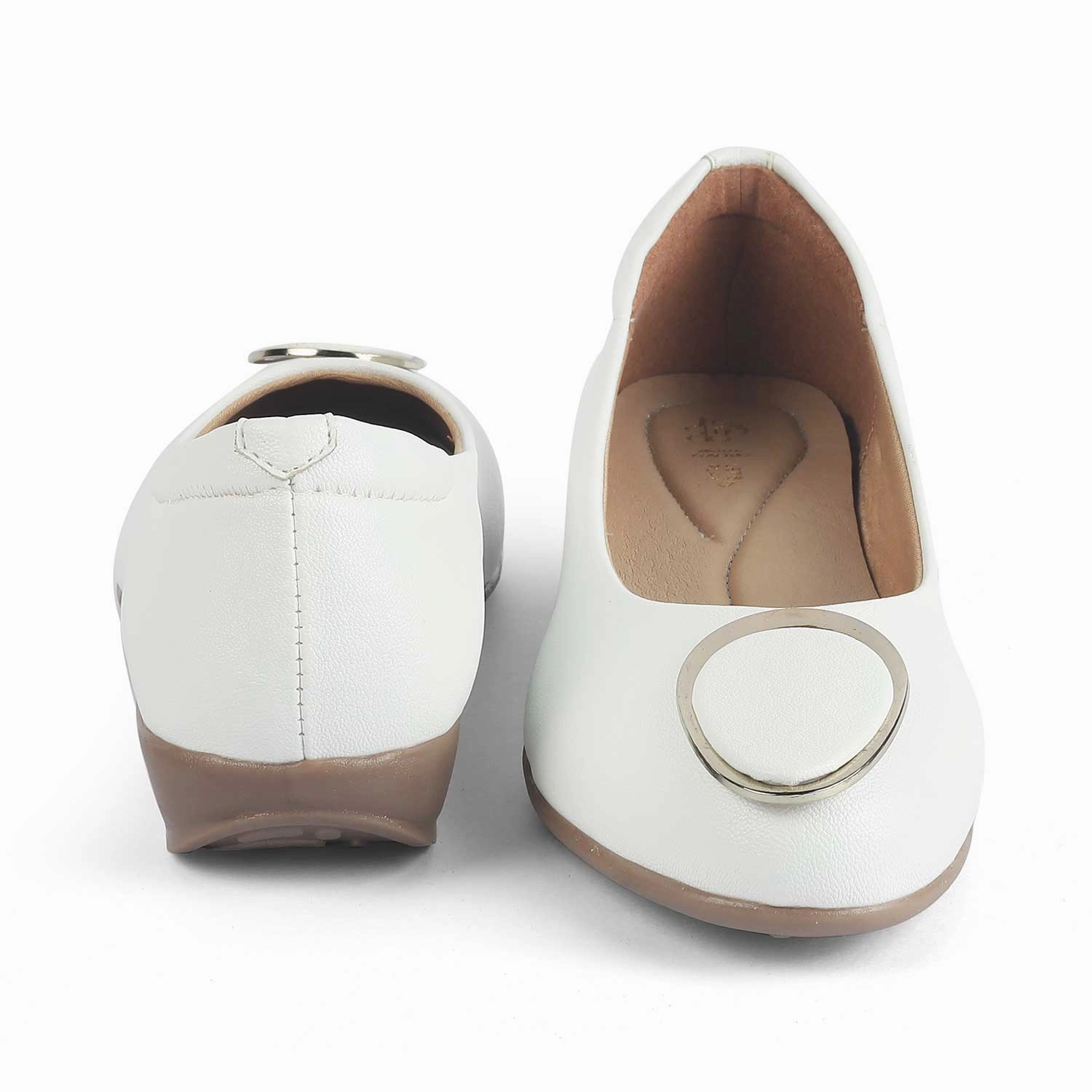 Best Casual Shoes For Knee Pain Tresmode Jelo White Women's Casual Ballerinas