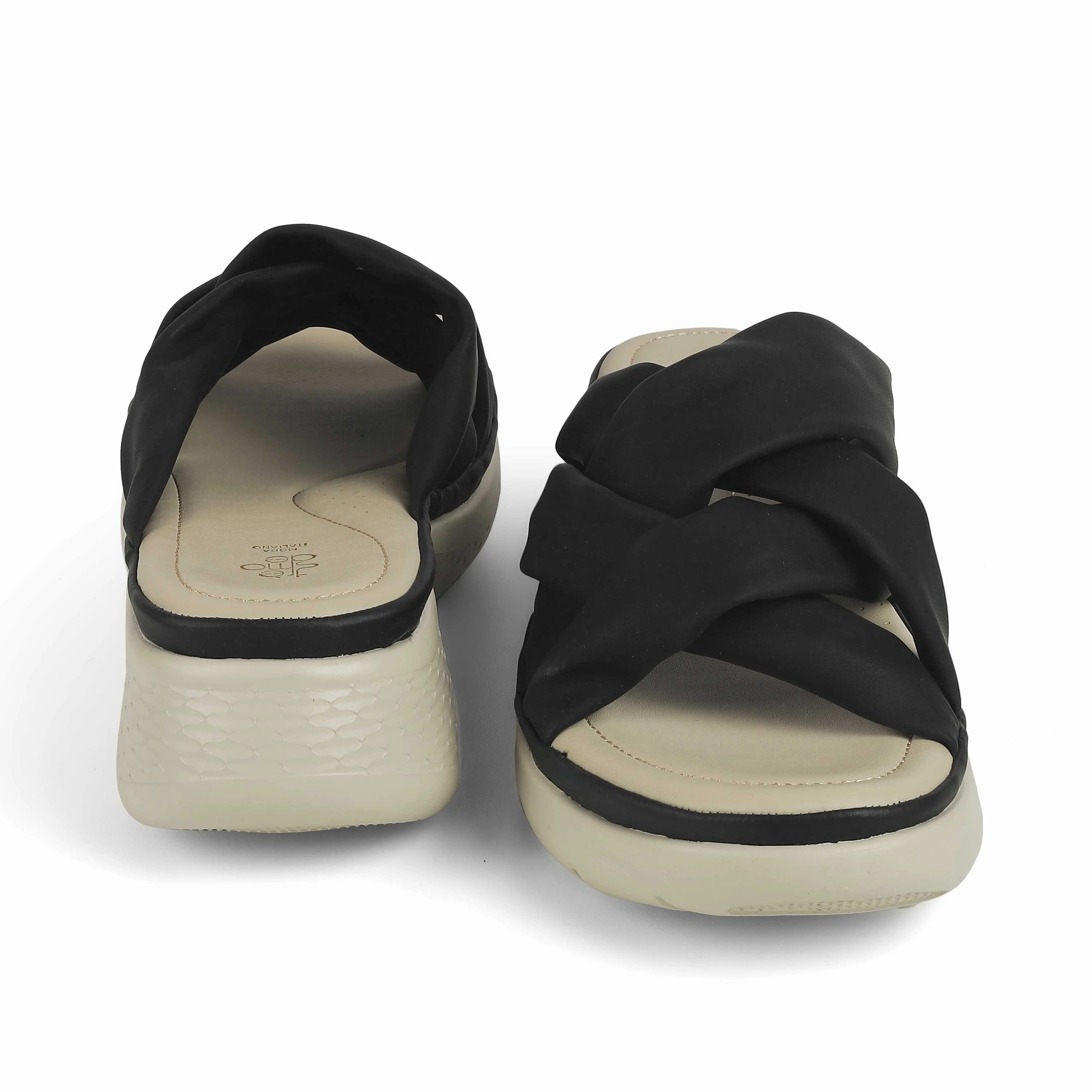 Mark Nason Monza Casual Shoes Tresmode Yol Black Women's Casual Wedge Sandals