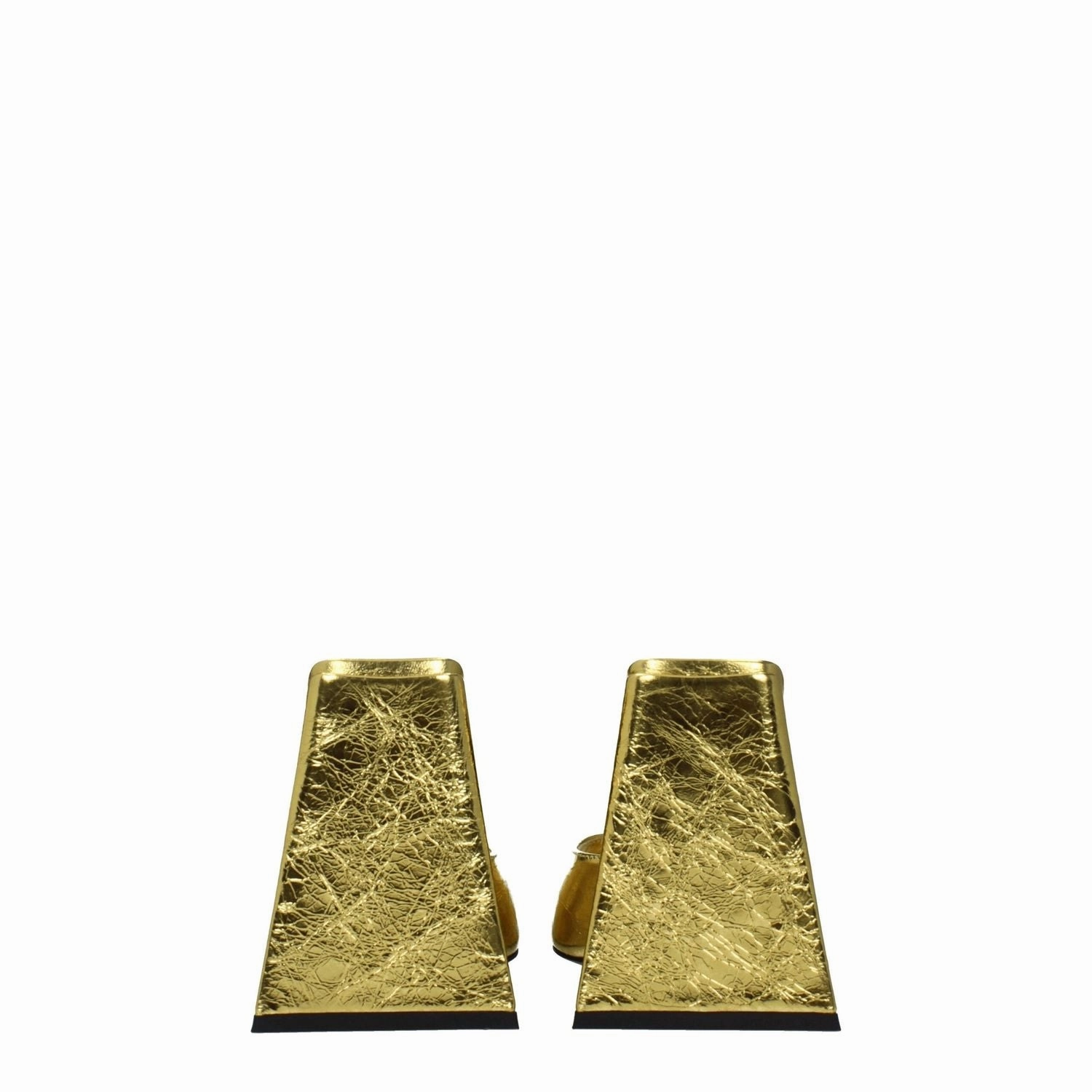 Sandals Nail Salon Sylvania The Attico Gold Leather Platform Sandals