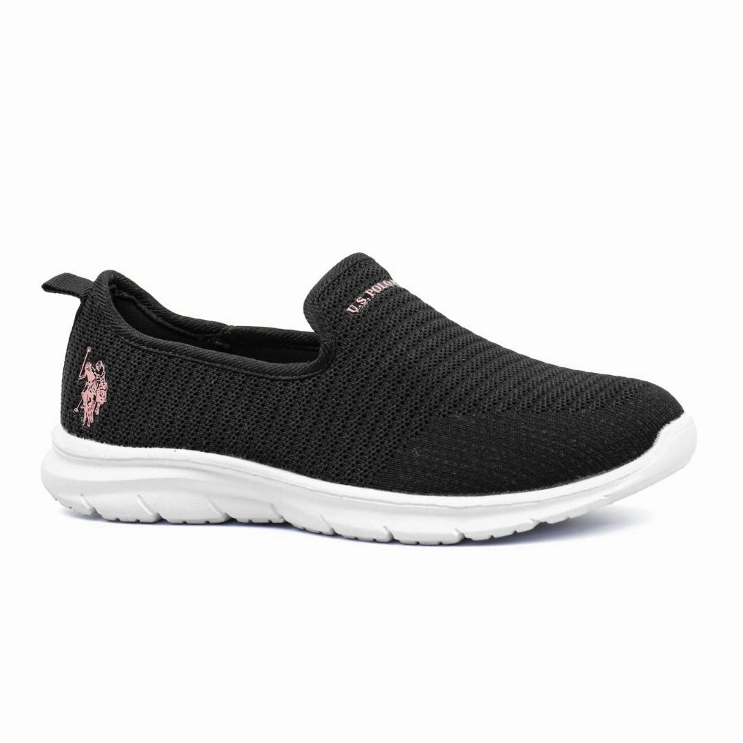 U.S. POLO ASSN. Basic Slip-On Sneakers Women - BLKWHT 9. NULL