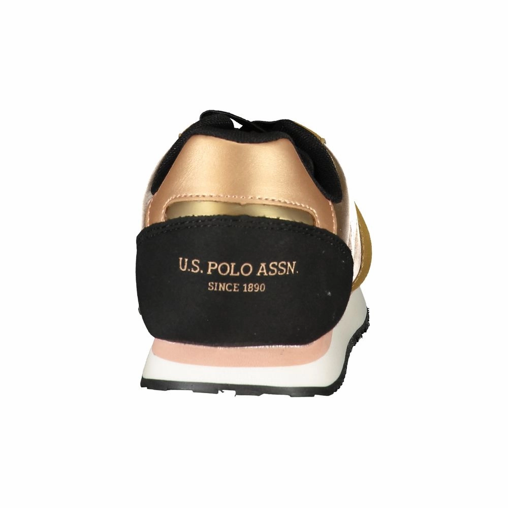 U.S. POLO ASSN. Gold Polyester Sneaker Grounding Sneakers