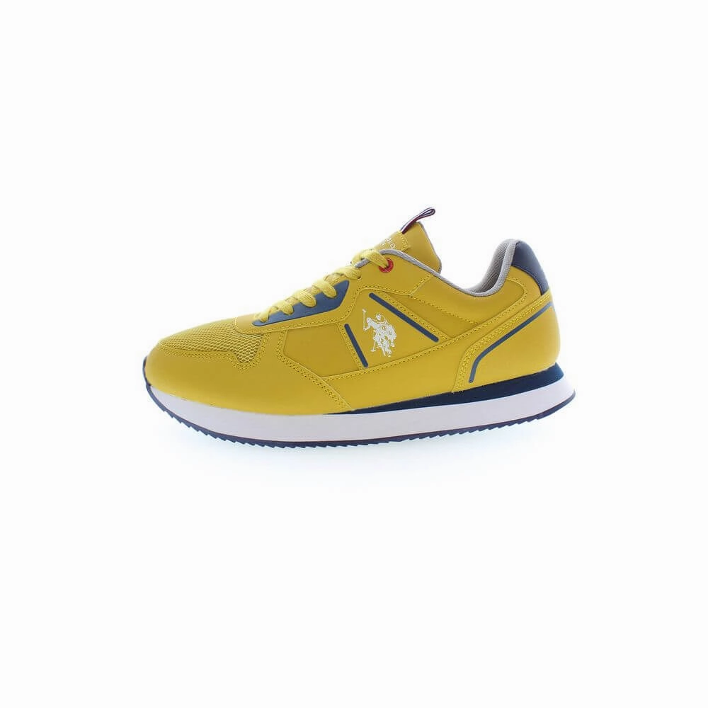Life Aquatic Sneakers U.S. POLO ASSN. Yellow Polyester Men Sneaker