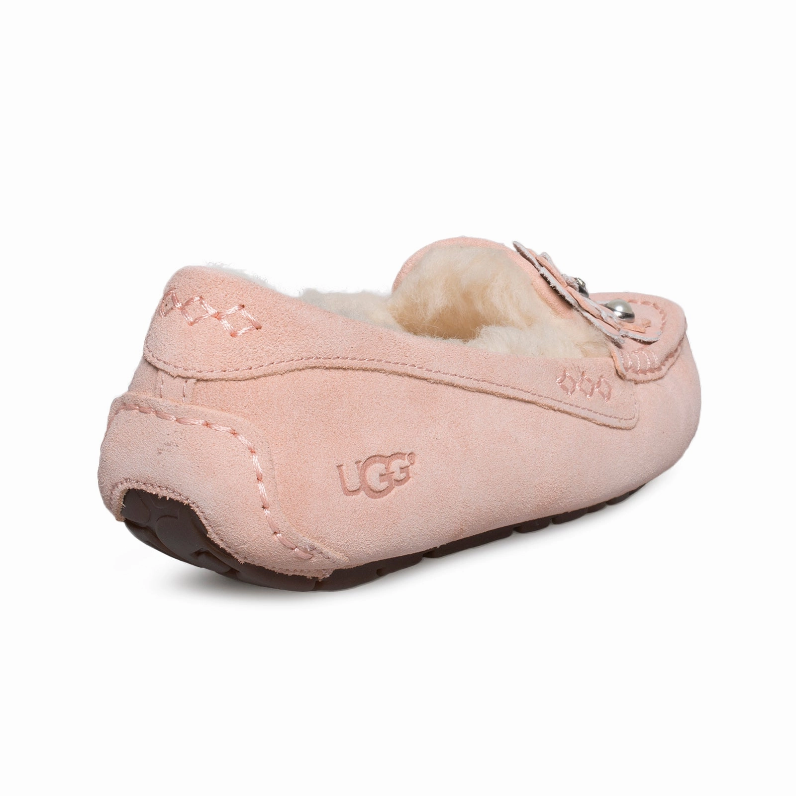 UGG Ansley Petal Tropical Peach Slippers - Women's Leather Platform Slides