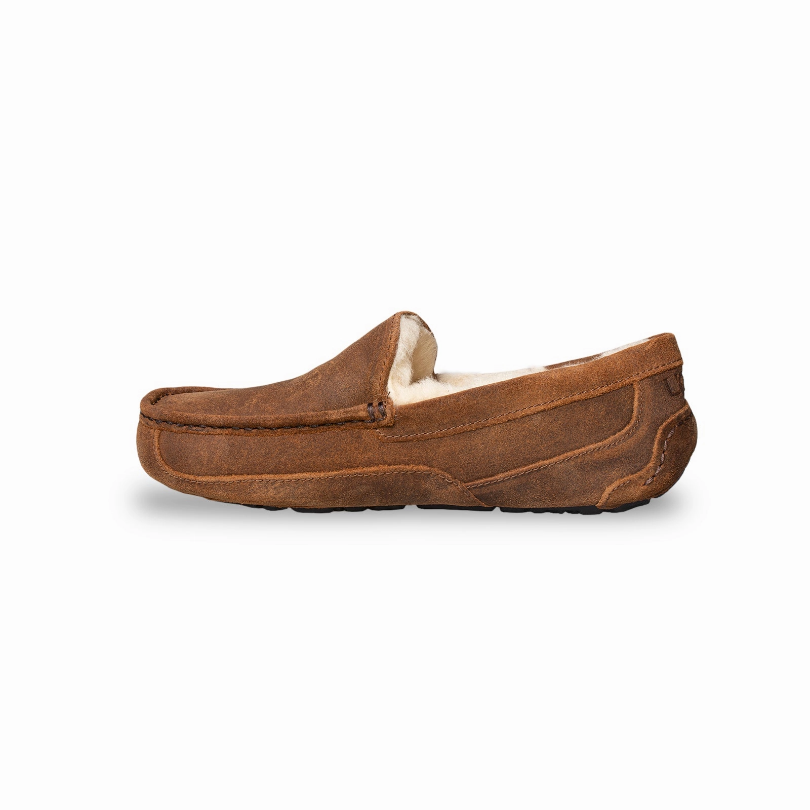 Office Slippers UGG Ascot Oiled Suede Chestnut Slippers - Men's