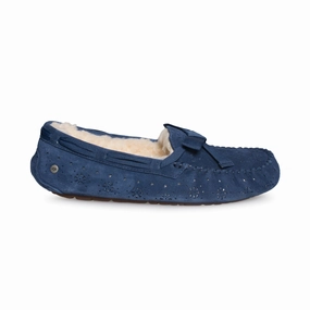 Ffxiv Moogle Slippers UGG Dakota Sunshine Perf Navy Slippers - Women's