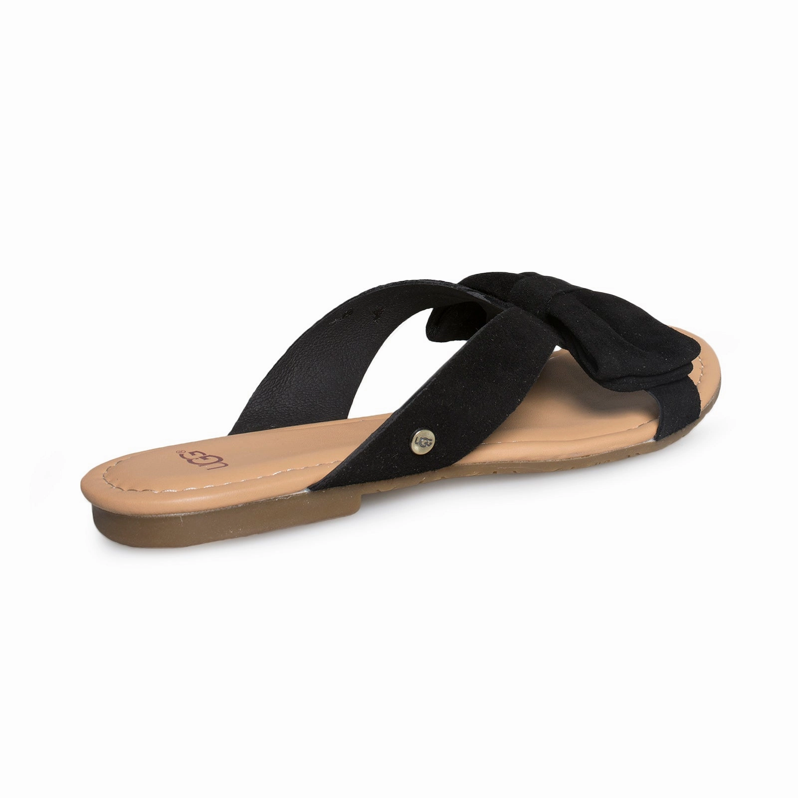 Making Leather Flip Flops UGG Fonda Black Flip Flops - Women's