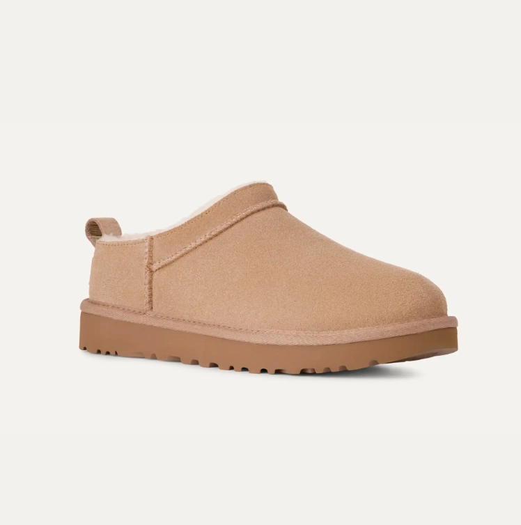 UGG W Classic Micro - Sand Slippers Brand With Nut Logo