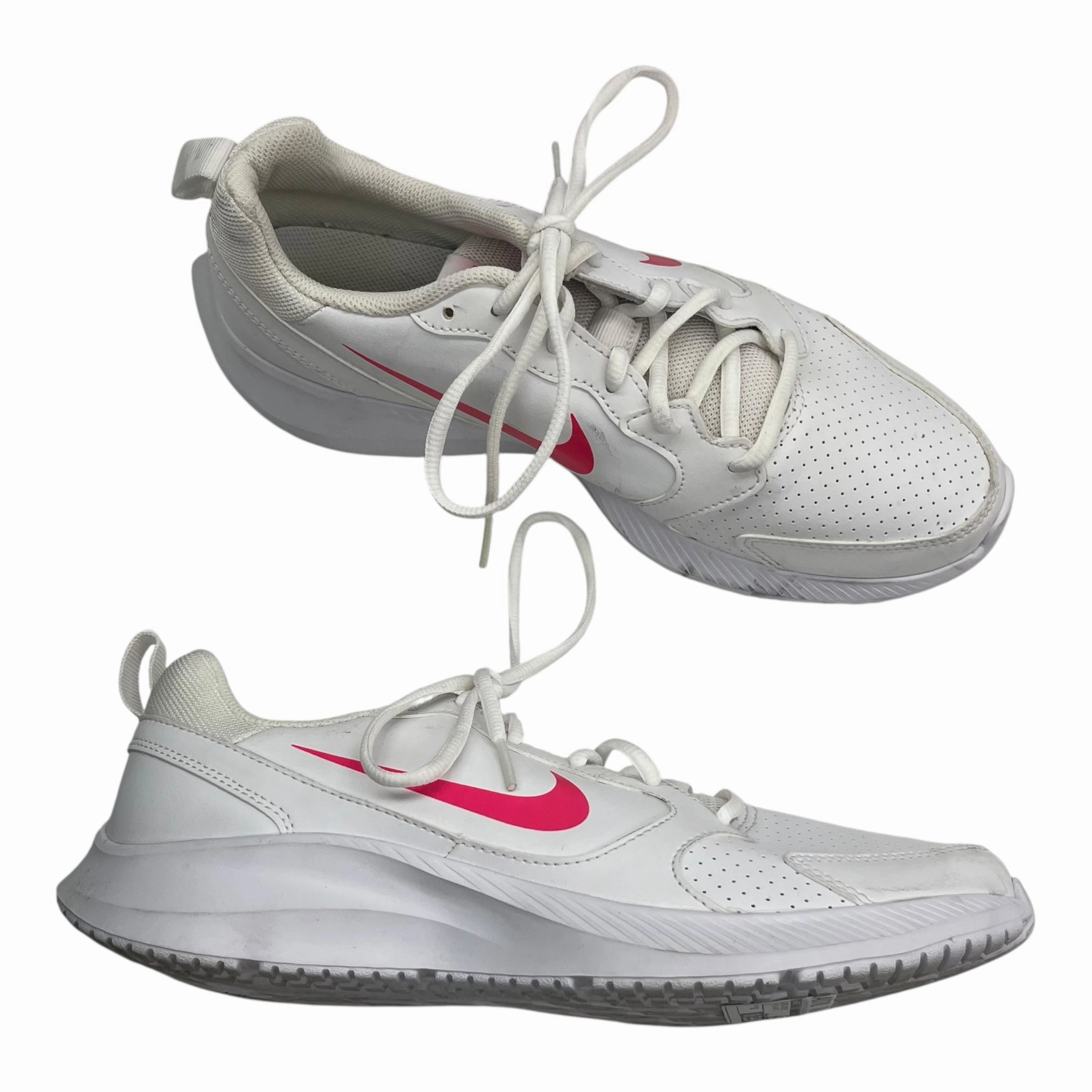 Shoes Athletic By Nike In Pink & White, Size:10 Asics Shoe Size Compared To New Balance