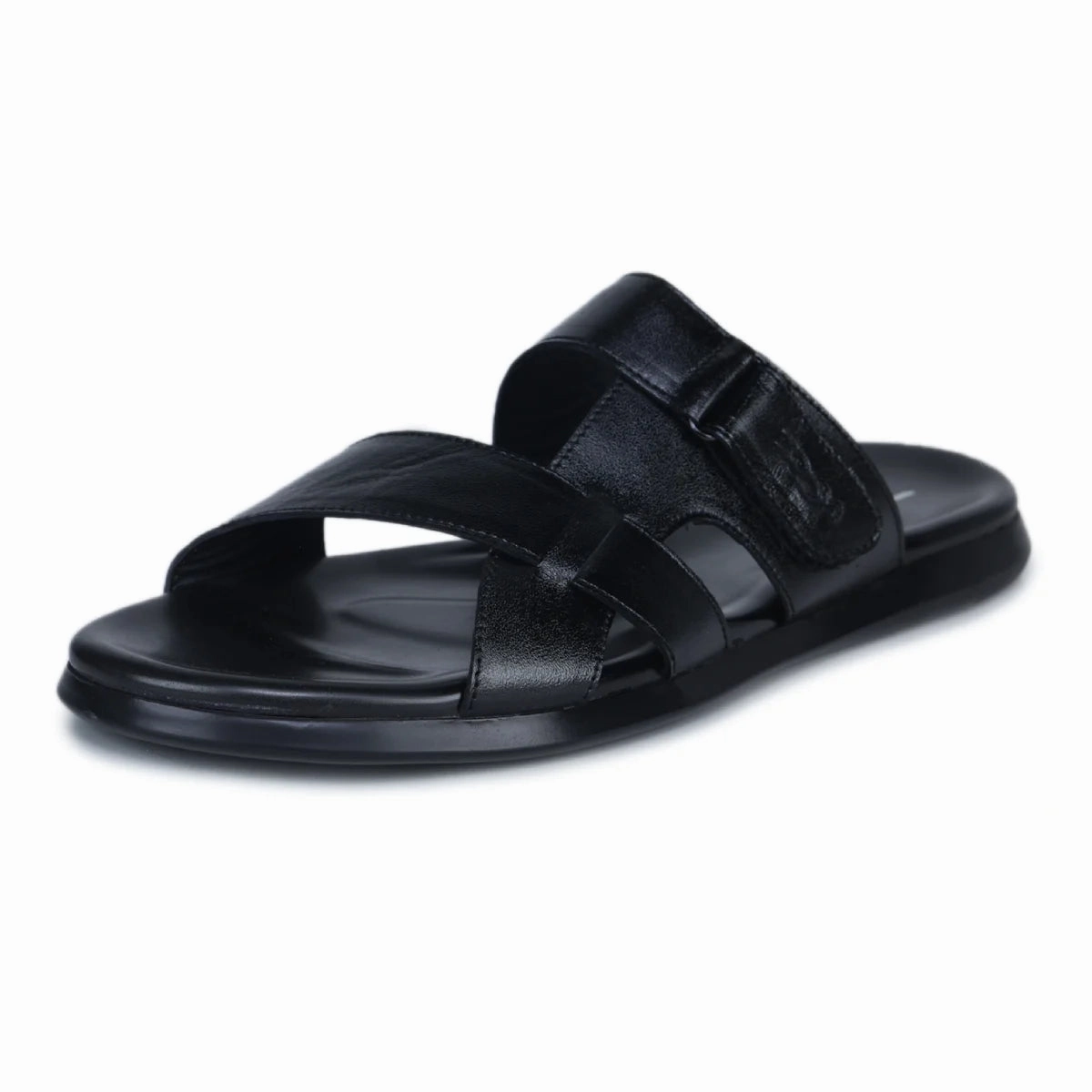 Genuine Leather Slide Slippers for Men  CN 36 with Cushioned Insole & Anti-Slip Sole Joomra Slippers