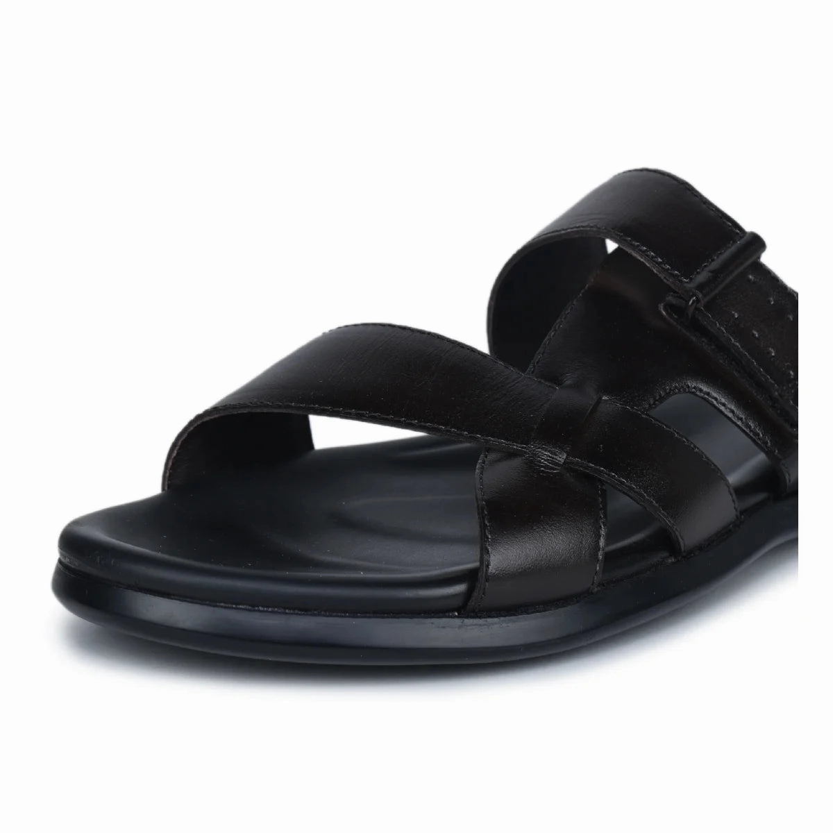 Childrens Light Up Slippers Genuine Leather Slide Slippers for Men  CN 36 with Cushioned Insole & Anti-Slip Sole