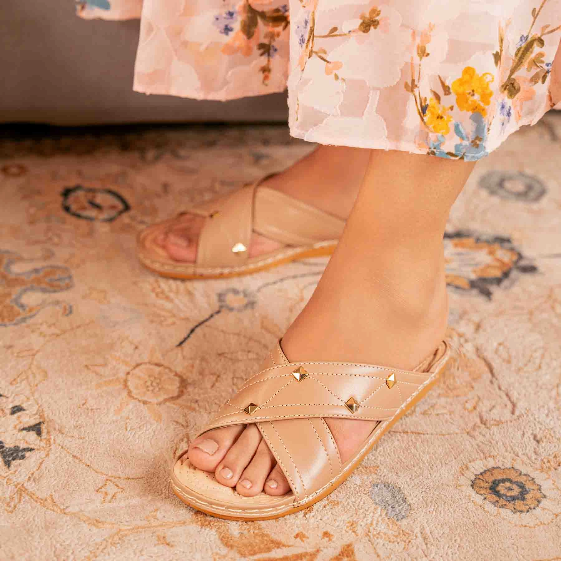Beige Formal Slipper PU0539 Slippers Original