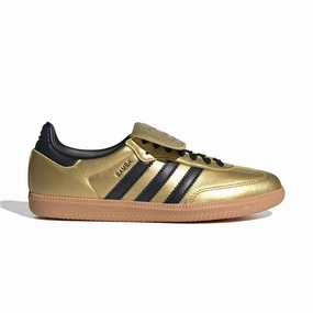 Wmns Samba Long Tongue 'Gold Metallic Black Gum' Tyshawn Jones Adidas Skate Shoes