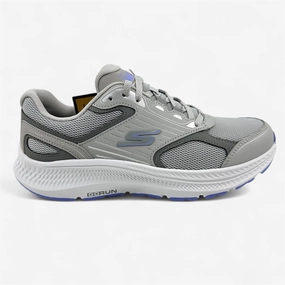 Skechers Go Run Consistent 2.0 Advantage Gray Lavender Womens Athletic Sneaker Running Super Shoes