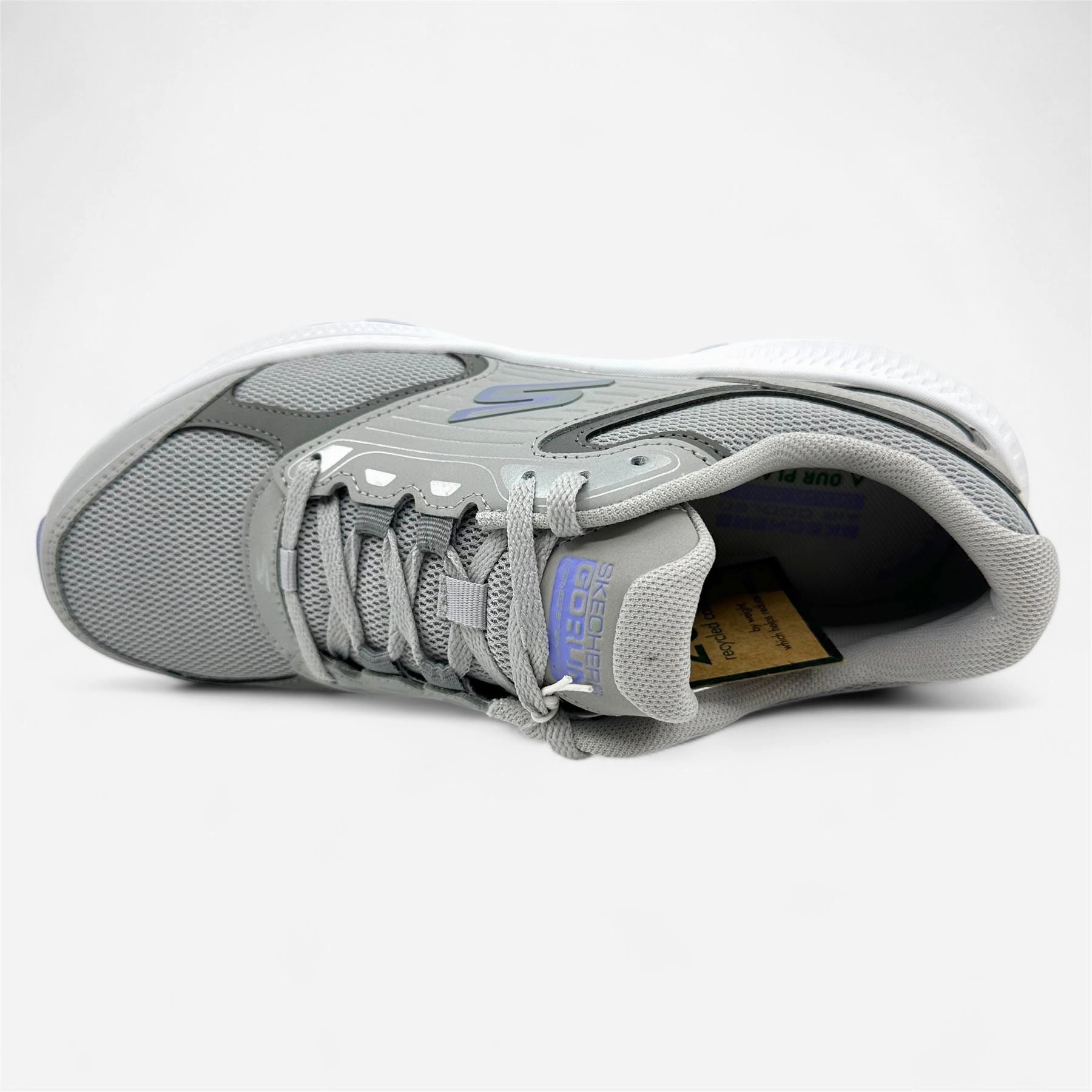 Skechers Go Run Consistent 2.0 Advantage Gray Lavender Womens Athletic Sneaker Best Running Shoe With Arch Support