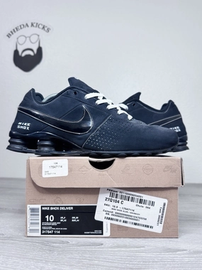 Size 10 - Nike Shox Deliver 317547-021 Mens Shoes Sneakers Black Triple Black Asics Running Shoes On Sale