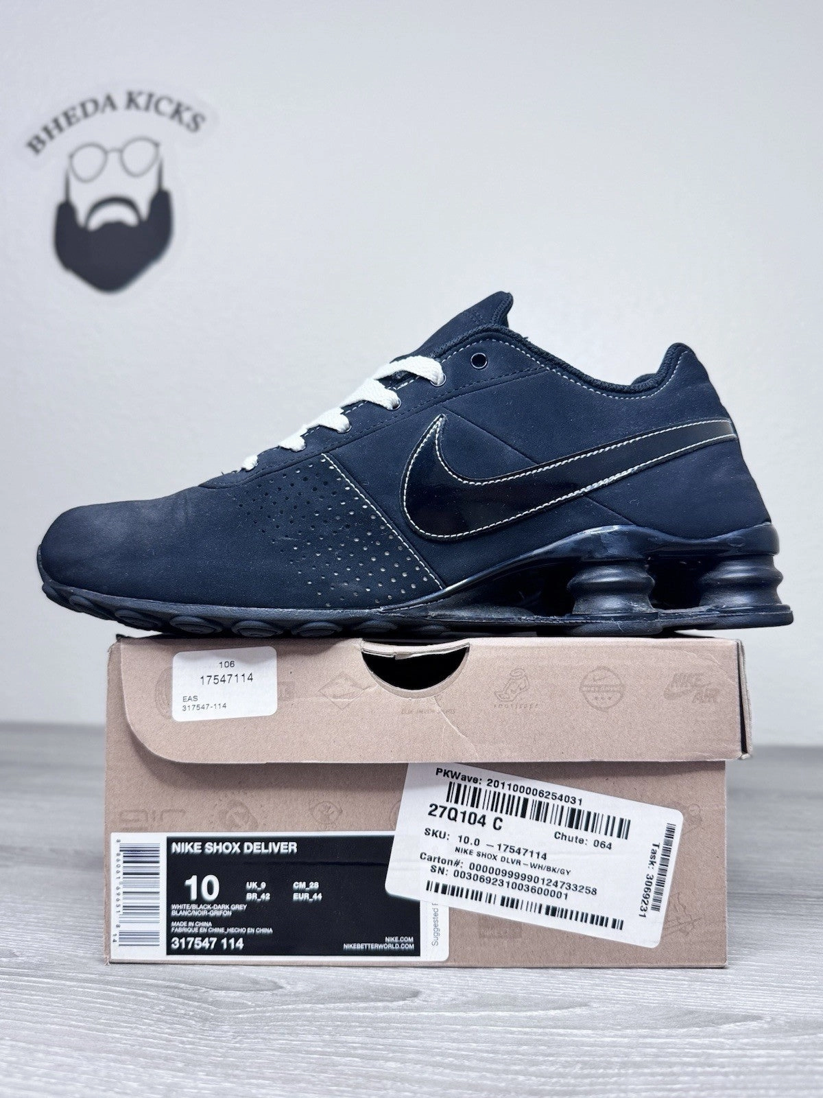 Asics Waterproof Trail Shoes Size 10 - Nike Shox Deliver 317547-021 Mens Shoes Sneakers Black Triple Black