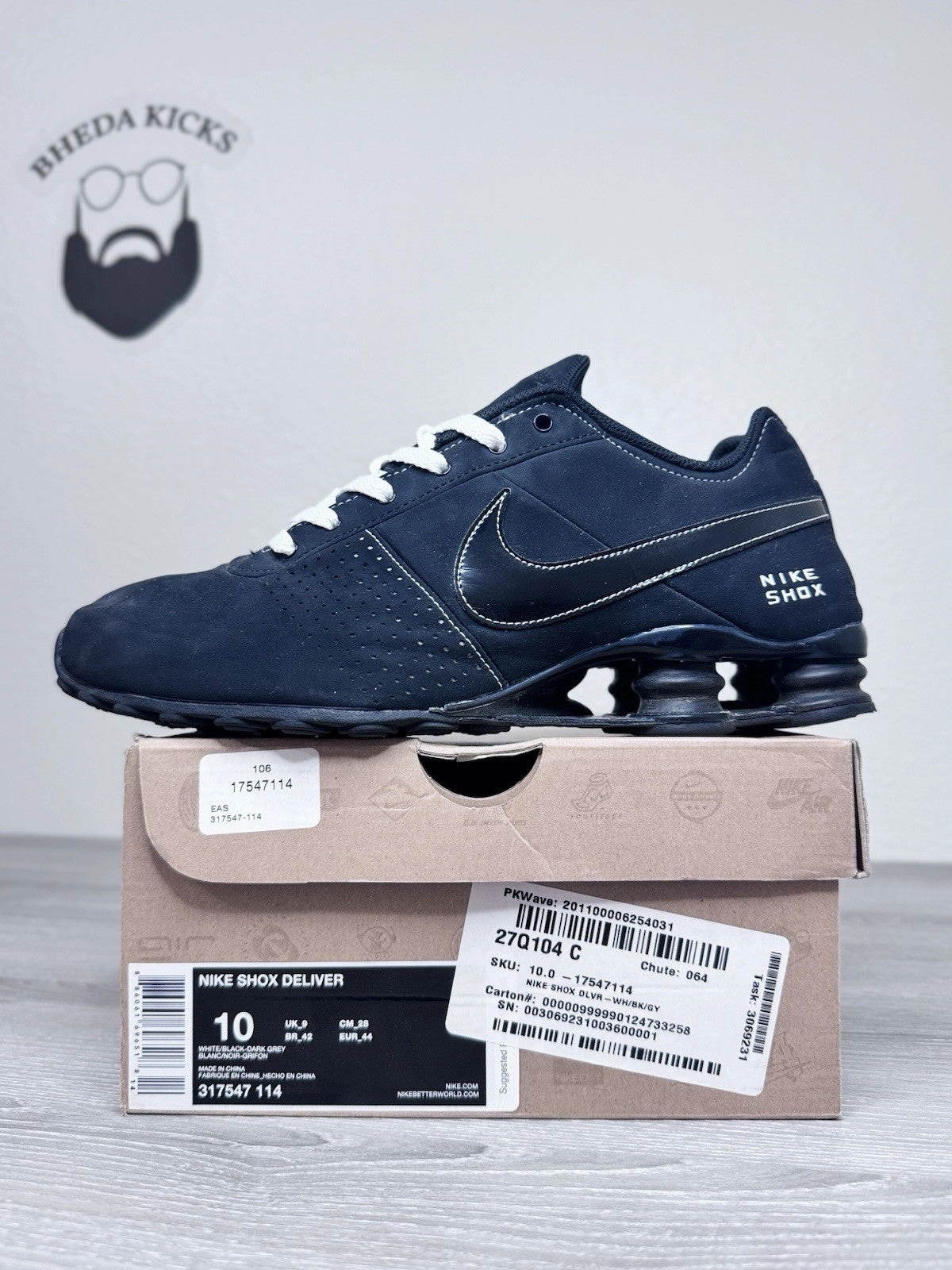 Asics Turf Shoes Soccer Size 10 - Nike Shox Deliver 317547-021 Mens Shoes Sneakers Black Triple Black