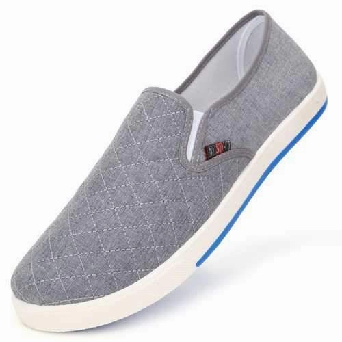 Canvas Breathable Slip On Loafers Casual Men Solid Cotton Shoes Driving Shoes Reebok Princess Casual Shoes