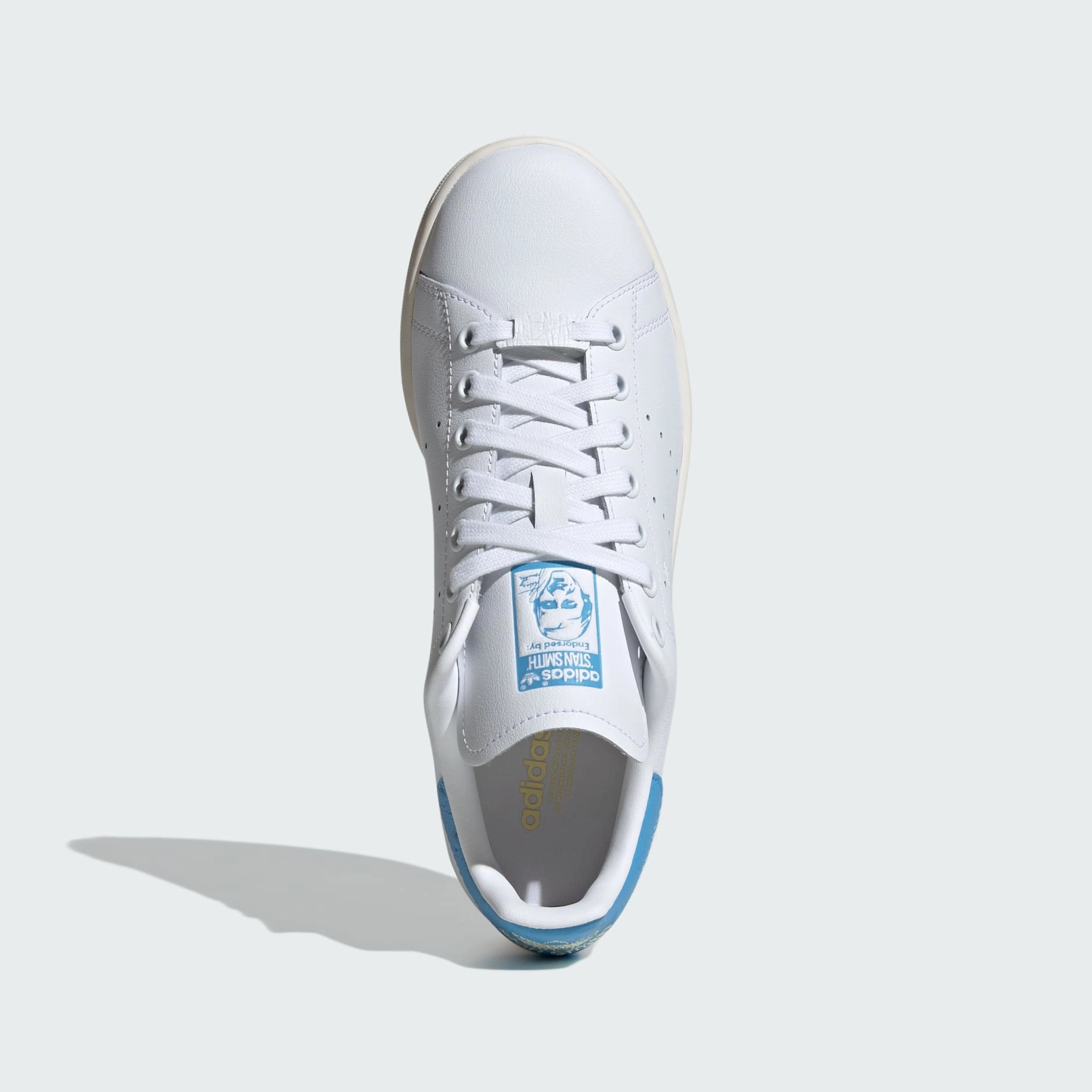 STAN SMITH SHOES - Ftwr White / Semi Blue Burst / Almost Yellow Adidas Rock Climbing Shoes