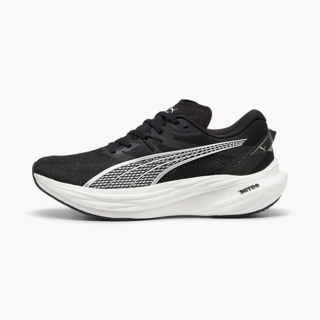 Mens Deviate Nitro 3 - PUMA BLACK-PUMA WHITE Asics Gel-flux 5 Running Shoes