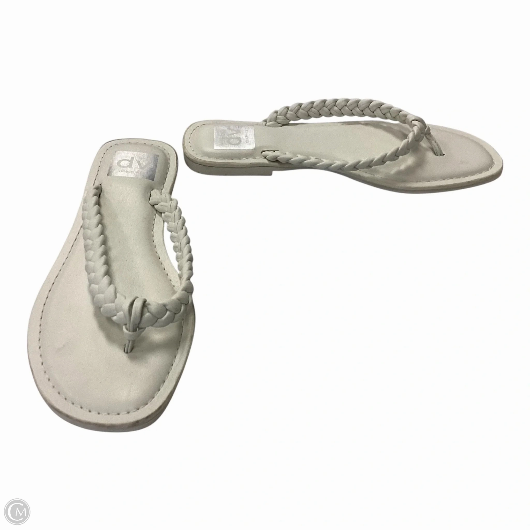 Pedi Flip Flops With Toe Separators Sandals Flip Flops By Dolce Vita In White, Size: 7.5