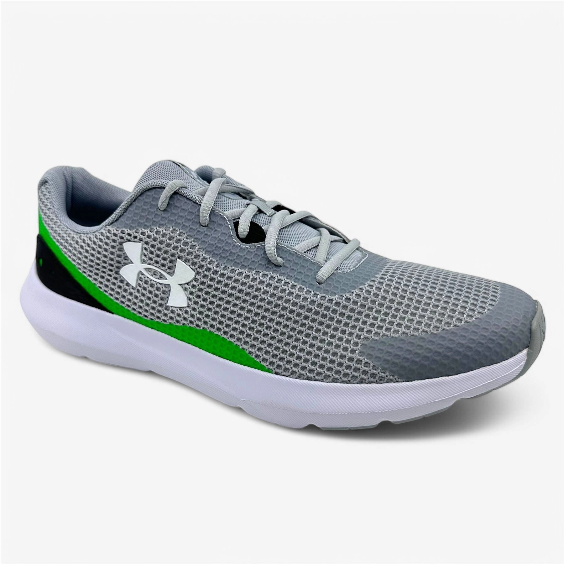 Coach Running Shoes Under Armour UA Surge 3 Gray Black Mens Size 14 Athletic Sneaker
