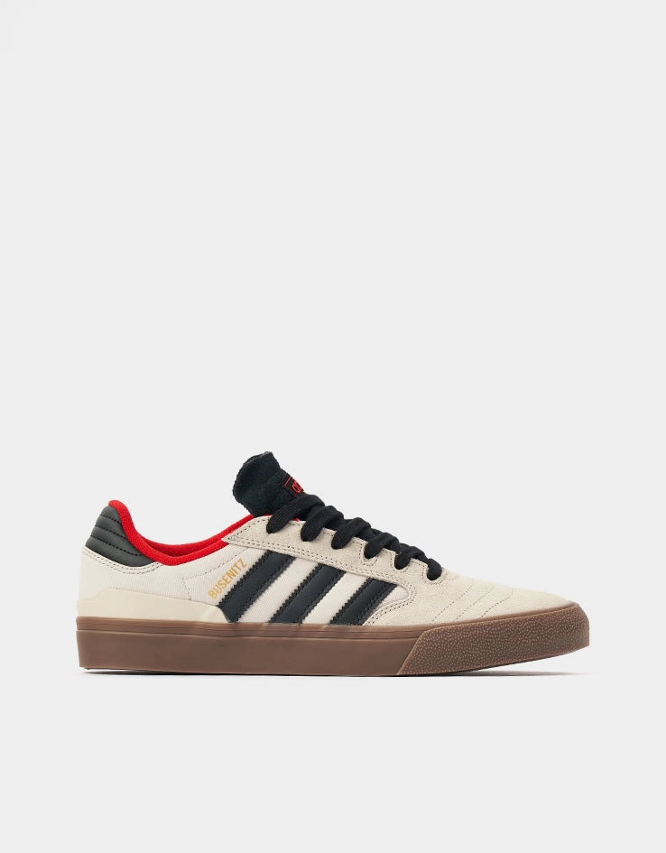 adidas Busenitz Vulc II Skate Shoes - Clear Brown/Core Black/Gum Adidas Stripe Shoes