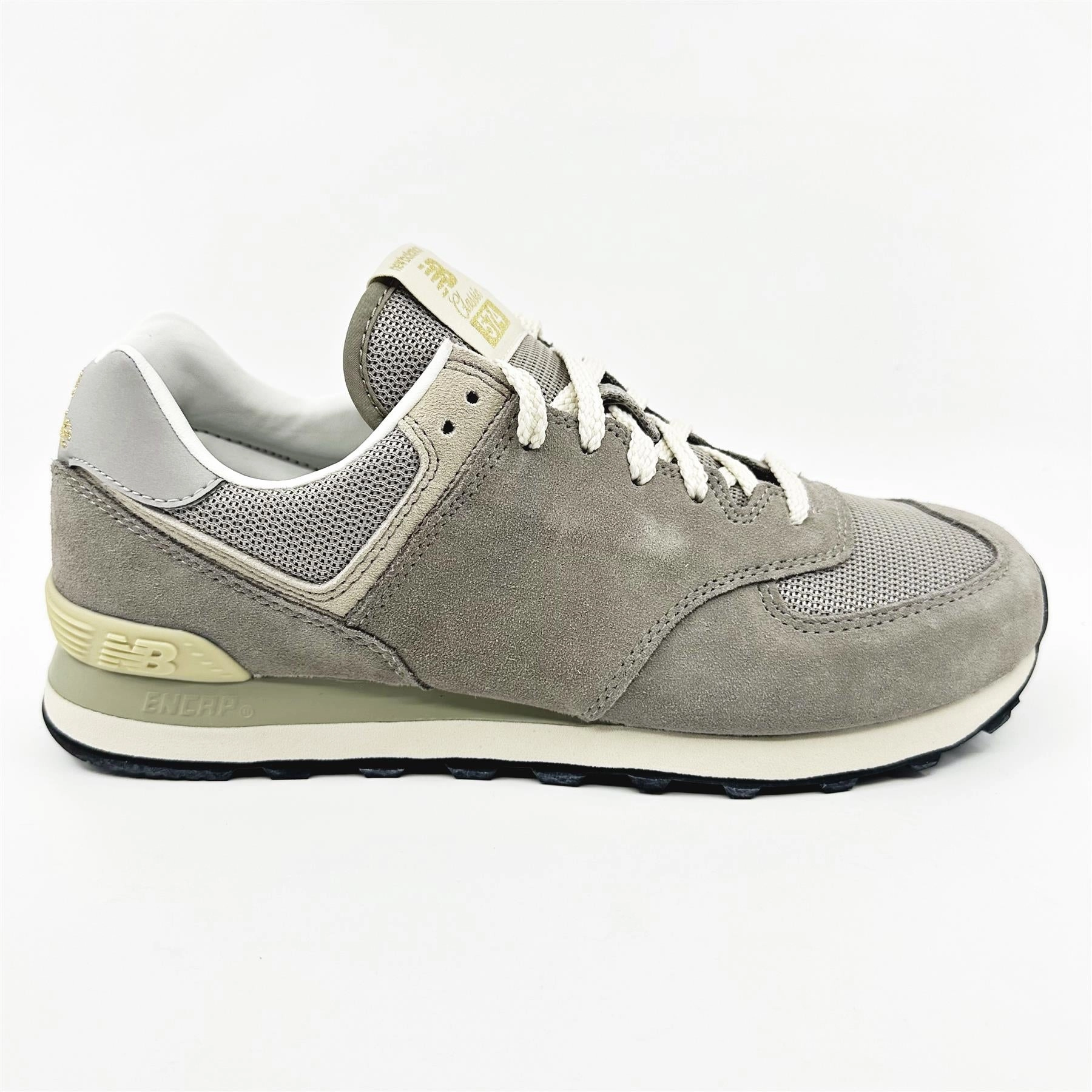 10mm Drop Running Shoes New Balance 574 Un-N-Ding Grey Tan Cream Men Athletic Sneaker U574GDY