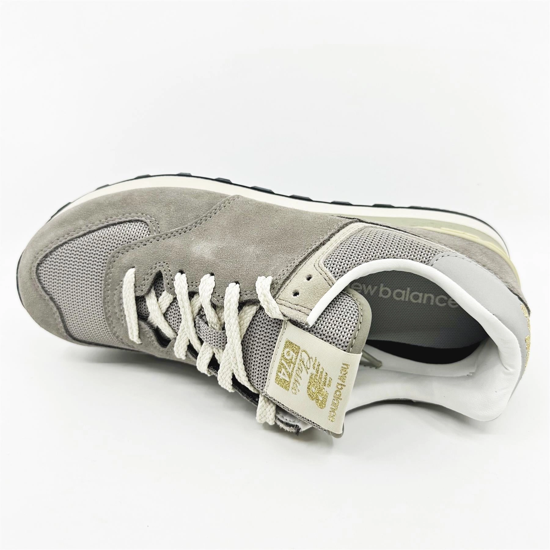 Running Shoes Shox New Balance 574 Un-N-Ding Grey Tan Cream Men Athletic Sneaker U574GDY