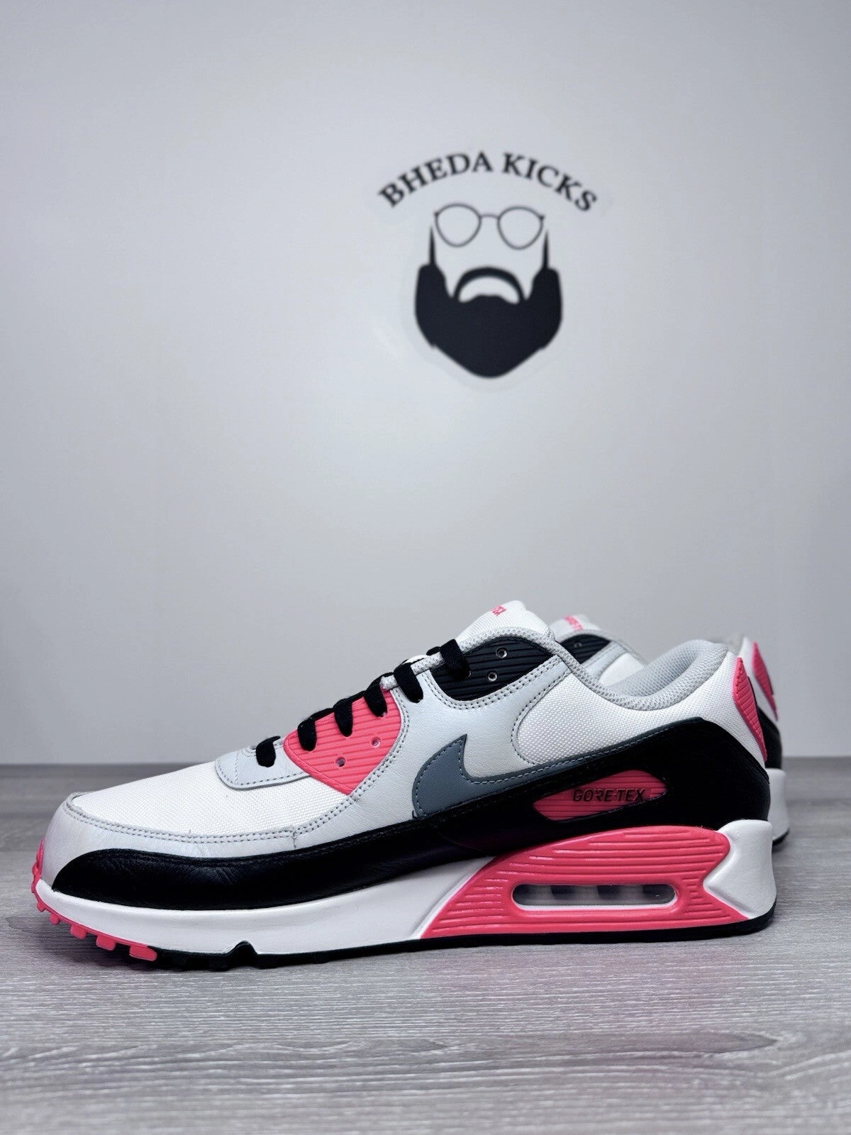 Asics Comfort Shoes Size 14 - Nike Air Max 90 GoreTex Infrared Mens FD5810-101 Preowned