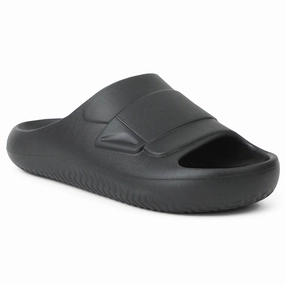 Slides Rhinestone A-HA Black Casual Slides For Men DREAMWALKM By Liberty