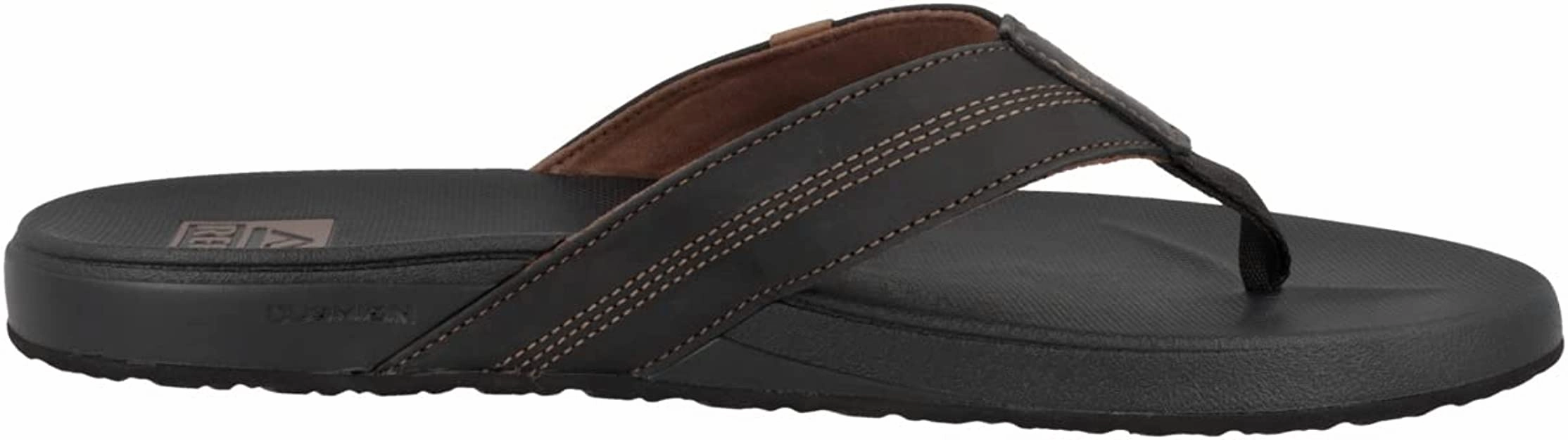 Reef Cushion Phantom LE Leather Men's Flip Flop Coffee/ Black - CI5746 Rattan Slides