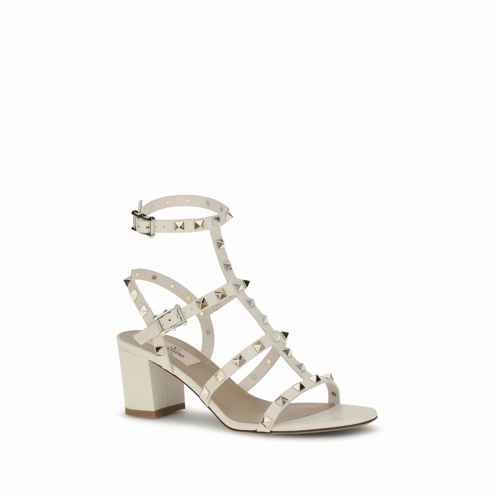 Tennis Shoe Sandals Valentino Garavani Cream Calf Leather Bos Taurus Sandals