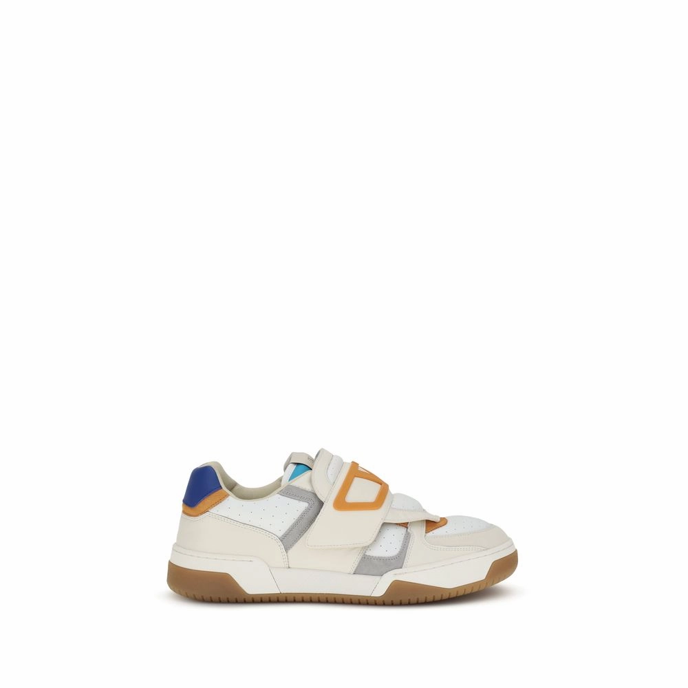 Valentino Garavani Multicolor Calf Leather Bos Taurus Athletic Sneakers Flat Shoes For Casual Wear