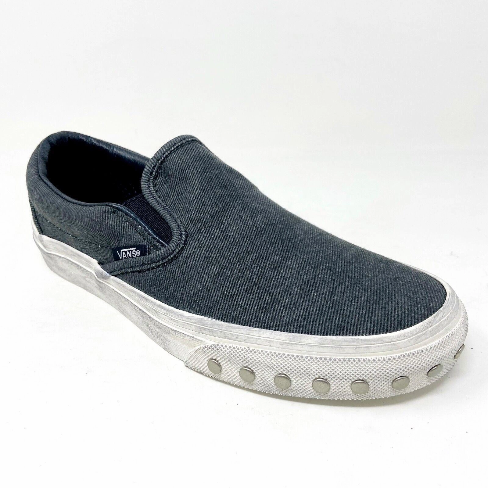 Casual Best Summer Shoes Vans Classic Slip On Overwashed Graphite Gray White Womens Casual Shoes